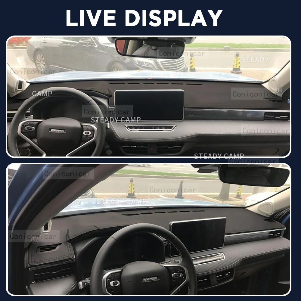 For HAVAL Jolion 2022 2023 Car Dashboard Cover Mat Dash Board Sun Shade Anti-UV Pad Artificial Leather sun-proof Accessories
