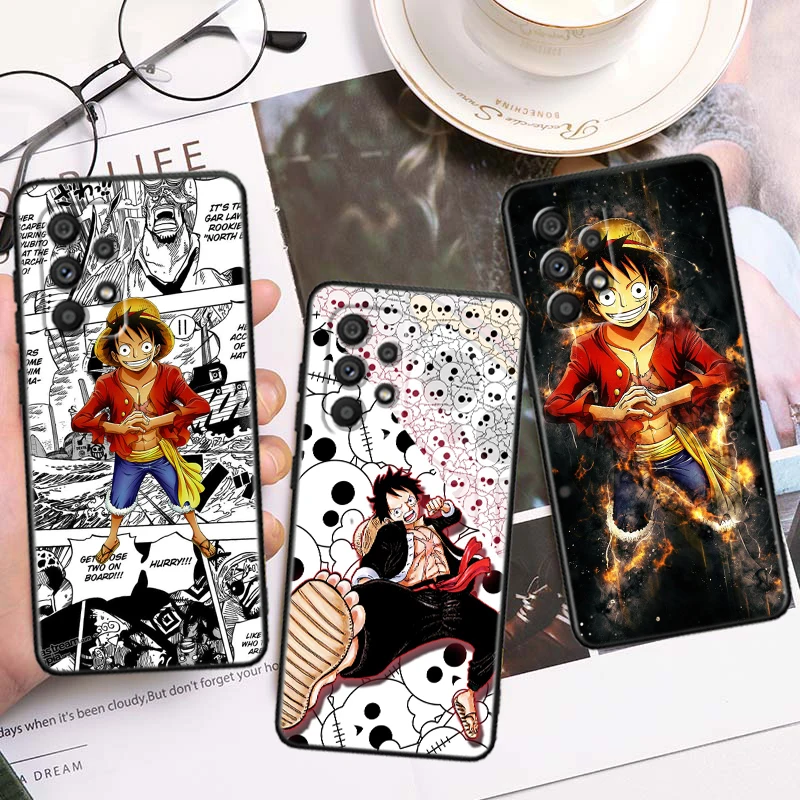 

One Piece Animation Cartoon For Samsung A53 A52 A33 A32 A51 A71 A21S A13 A73 A55 A22 A23 A35 A72 A54 A12 5G Black TPU