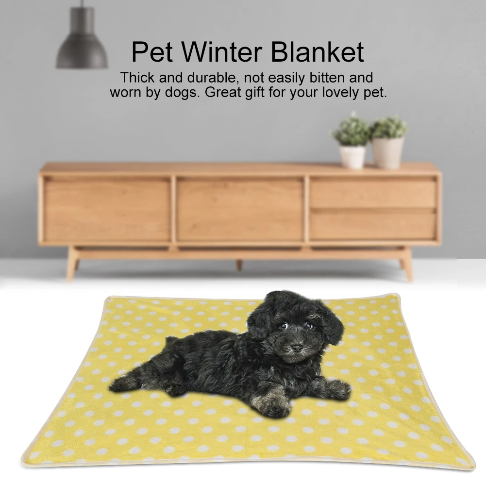 Warm Soft Pet Dog Blanket Mat Plush Pet Sleeping Blanket for Dogs Cats Warm Breathable Cat Cover Blanket Pet Dog Supplies