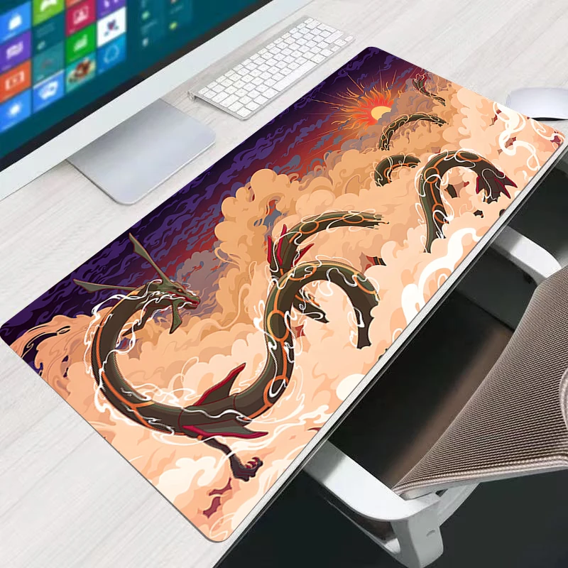 Mouse pad jogo de borracha mini teclado almofada computador portátil velocidade tapete de mesa acessórios de jogos de computador p-pokemons rayquaza mousepad