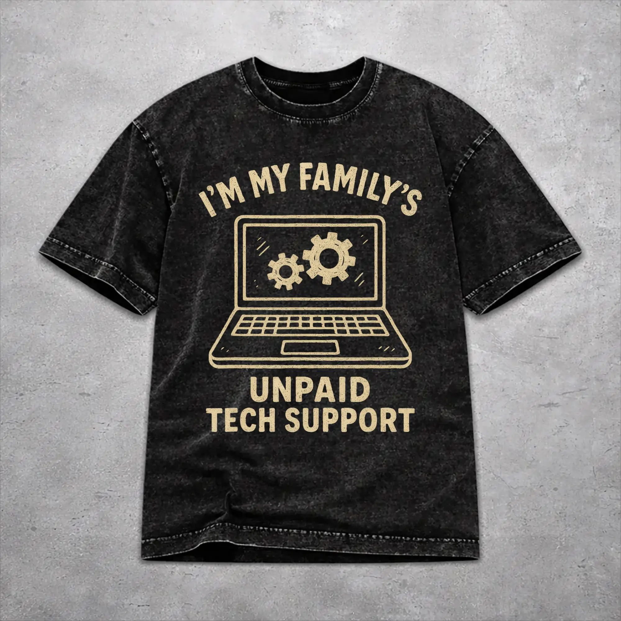Funny Tech Lover Graphic Tee Computer Geek Nerd Engineer  Washed T Shirts Streetwear Hip Hop Vintage T-Shirt  Tees Tops