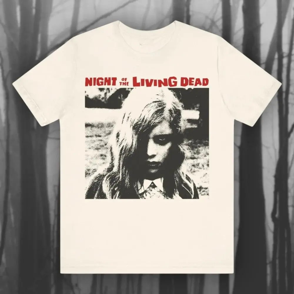 Classic Movie T-shirt Night of The Living Dead Horror Movie T-shirt Zombie Movie Vintage Movie Unisex Short-sleeved Print Tops