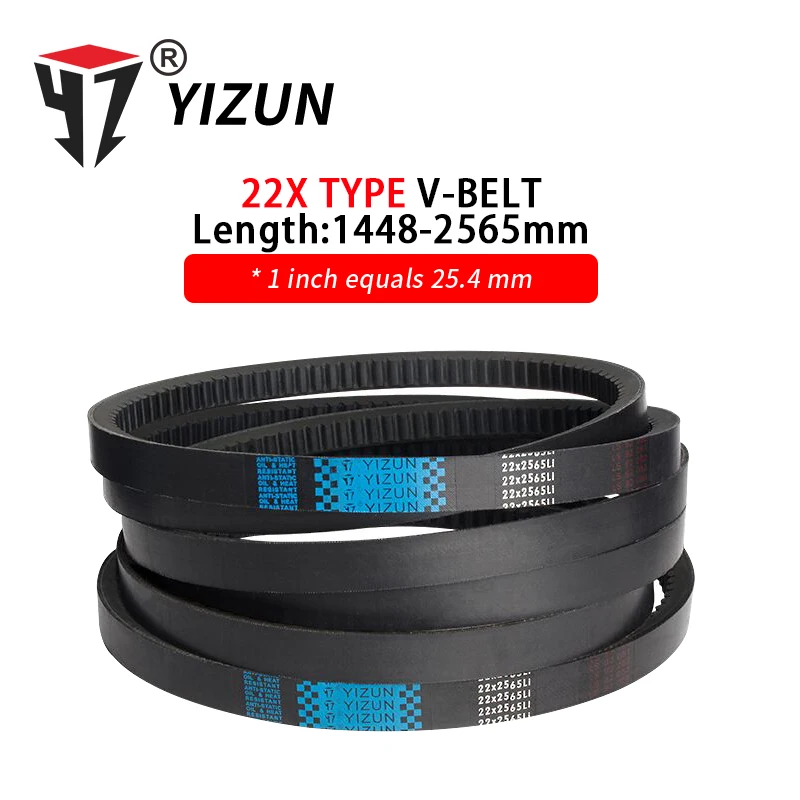 

YIZUN CX Type 22X1448~2565mm Hard Wire Rubber Drive Inner Ring Long Industrial Drive Agricultural Machinery Toothed V Belt