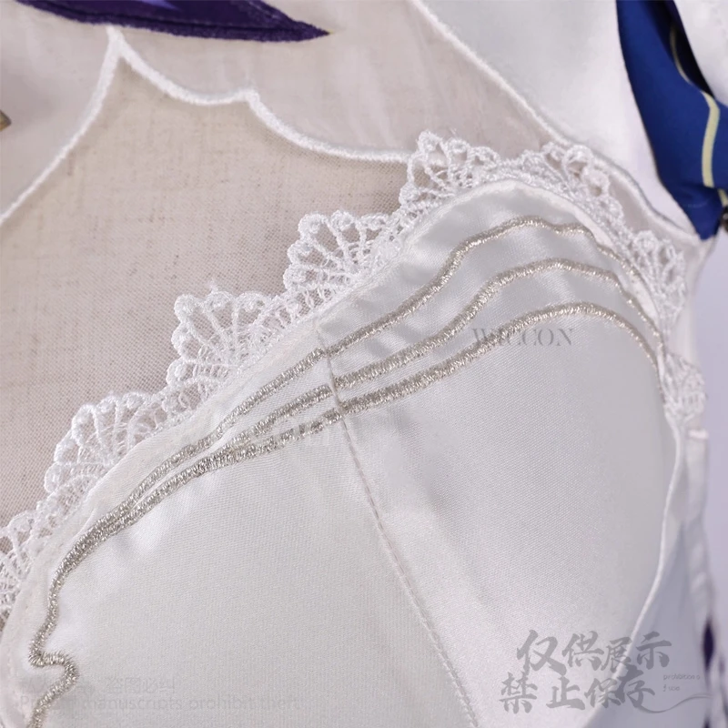 เกมอะนิเมะ Wuthering Waves คอสเพลย์ Cantarella เครื่องแต่งกาย Jirai Kei สาว Aqua สีม่วงไม่สม่ําเสมอชุดเค้ก Lolita วิกผมที่กําหนดเอง