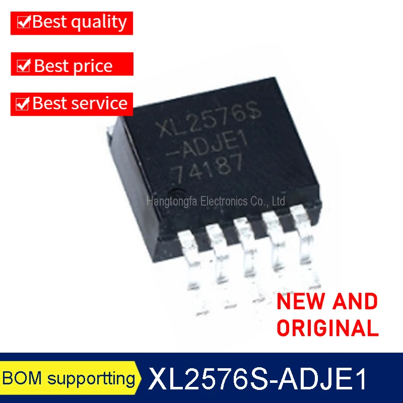 10PCS/LOT Original  XL2576S-3.3 5.0 ADJ 12 E1  XL2576 TO-263 3A 40V 52khz  Boost DC Power Converter NEW