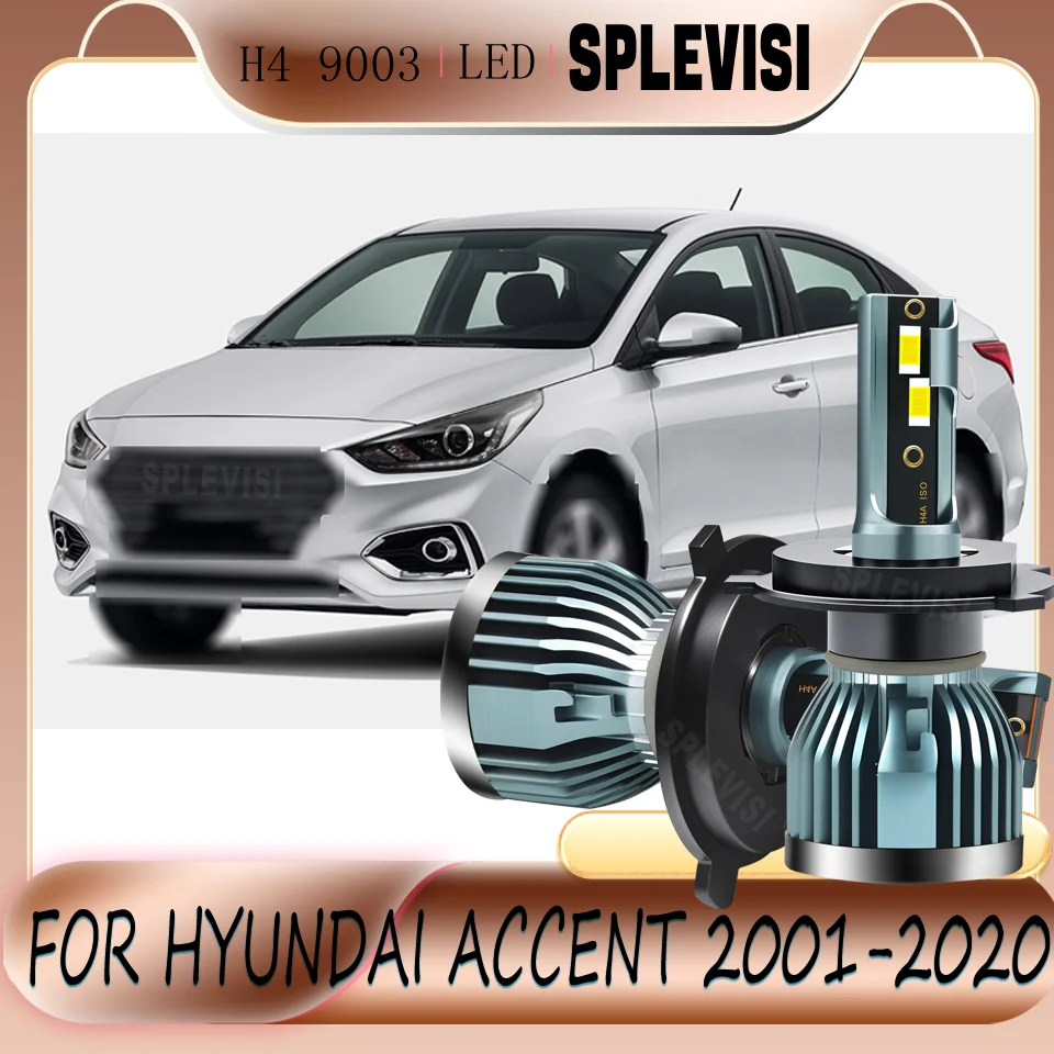 

Smooth Operation warranty Upgraded High Low Beam LED Headlight Bulbs For Hyundai Accent 2001 2002 2003 2004 2005 2006 2007-2020