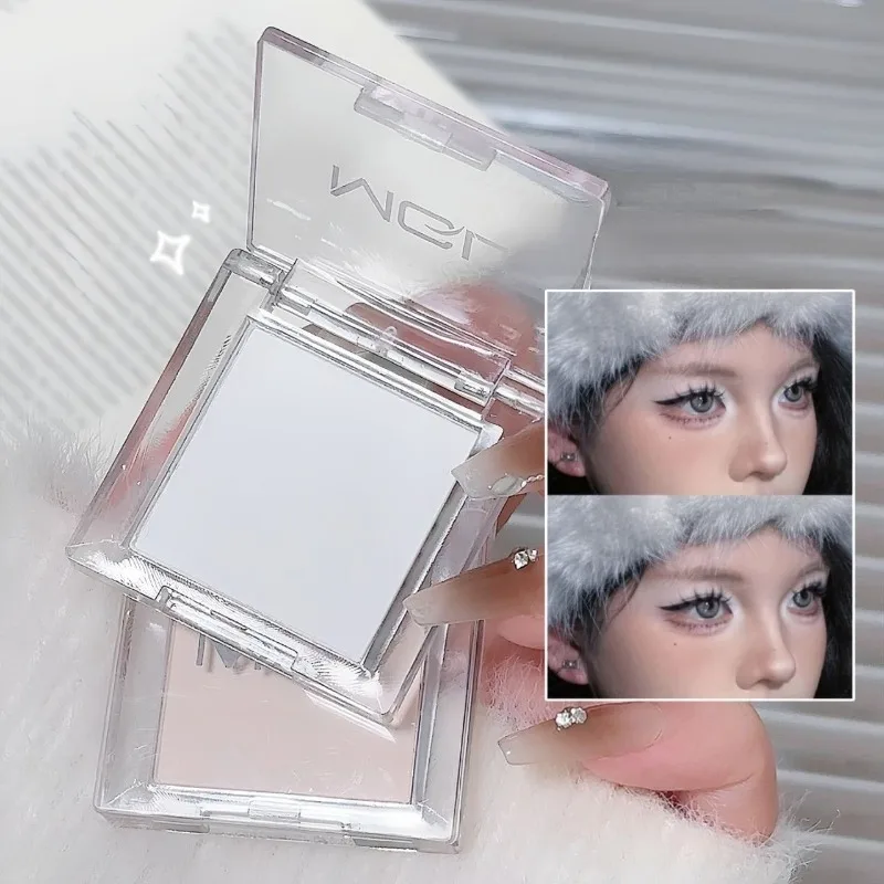 Matte Highlighter Powder Eyeshadow Palette White Long Lasting Natural 3D Brightening Eye Makeup Palette Brighten Face High Gloss gallery 4