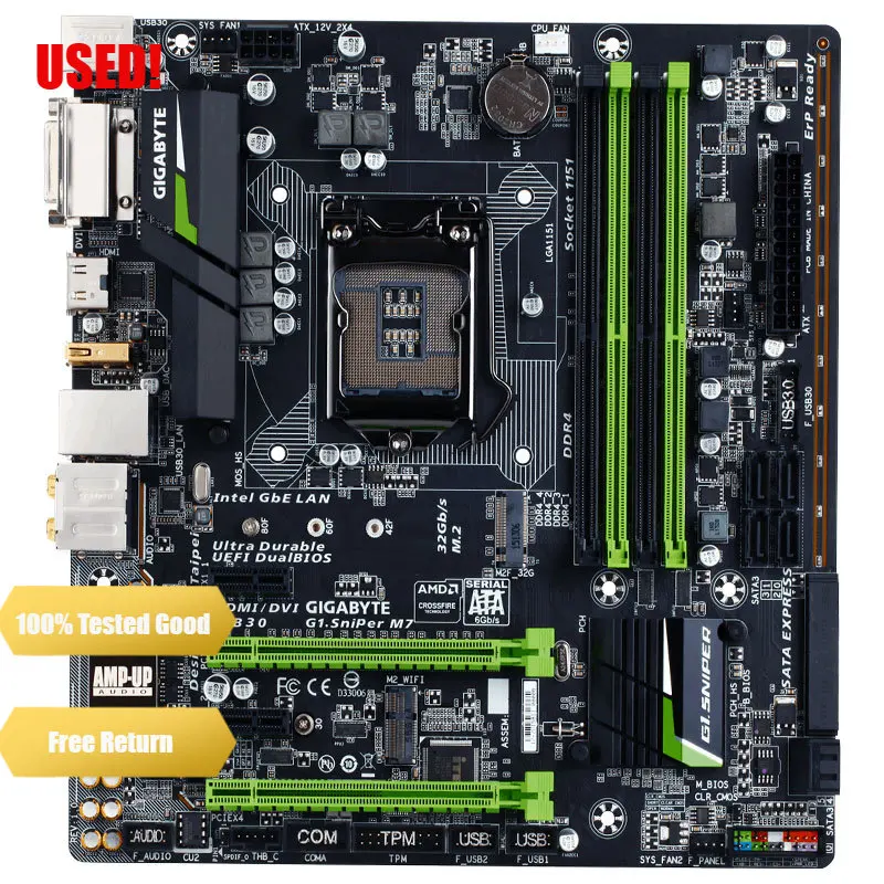 Gigabyte G1.Sniper M7 LGA1151 DDR4 M-ATX Motherboard Tested