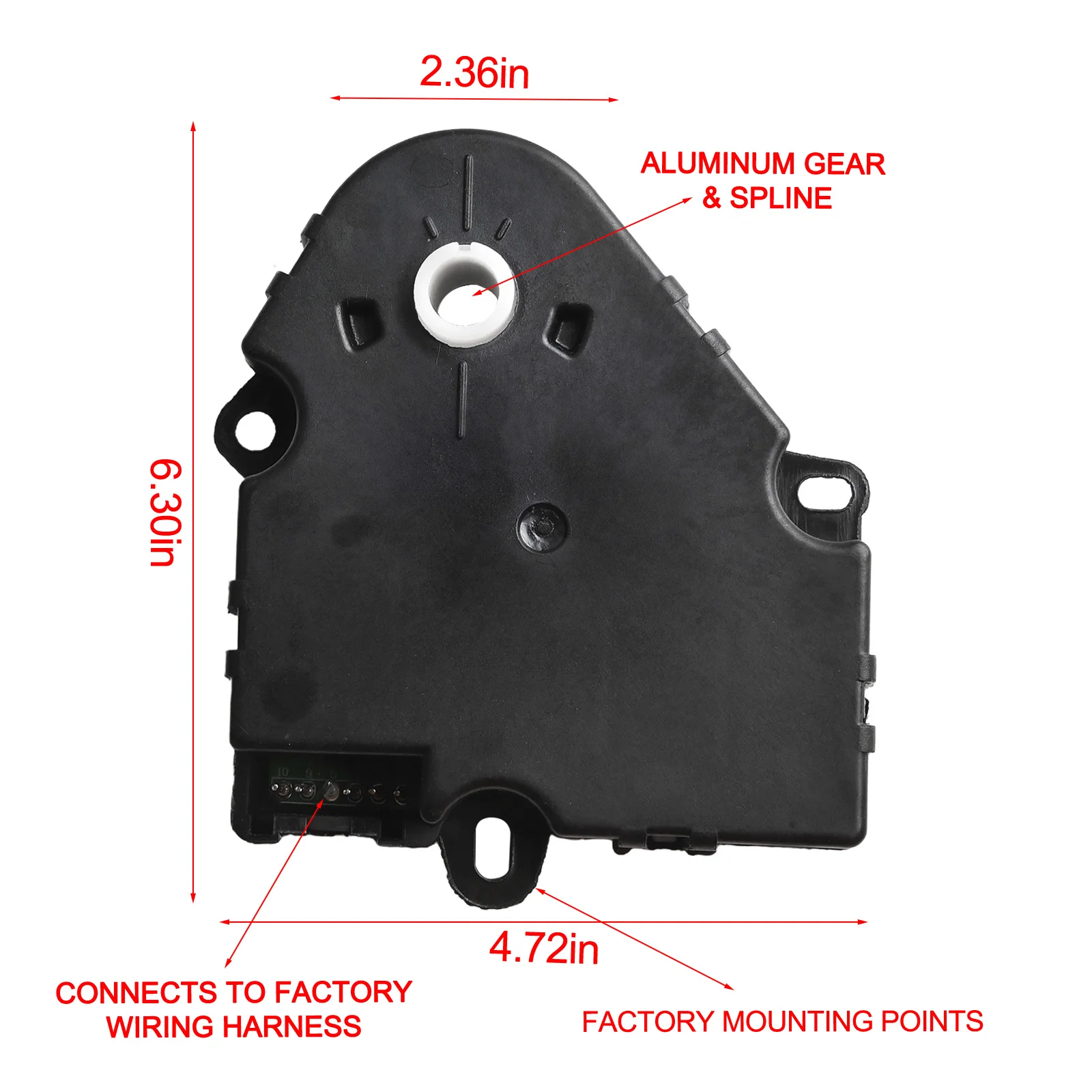 

For Buick For Cadillac Air Vent Actuator Car Heating And Cooling Metal Plastic Material 12V Voltage Direct Replacement