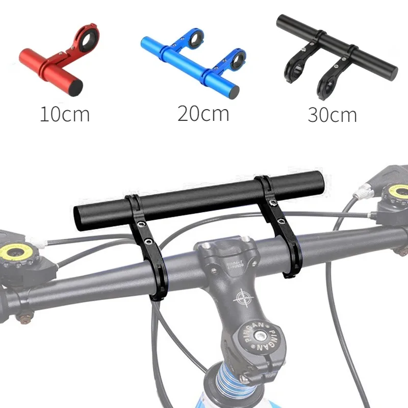 Support étendu de guidon en aluminium pour vtt, support d'extension de feu avant, pièces de support d'extension de cyclisme sur route (30cm)