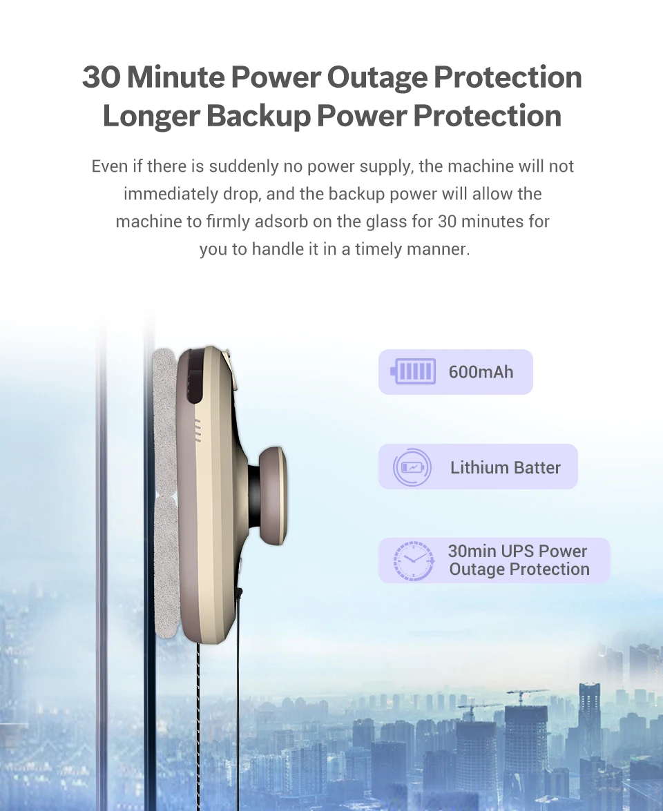 Tuya App Controle Remoto Elétrico Automático Robô de Limpeza de Vidro Doméstico Pulverizador de Água Limpador de Janela