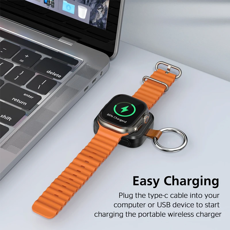 Magnetic Smart Watch Wireless Charger For IWatch Portable Power Bank Charging For Apple Watch 10 9 8 7 6 5 Se Ultra Series