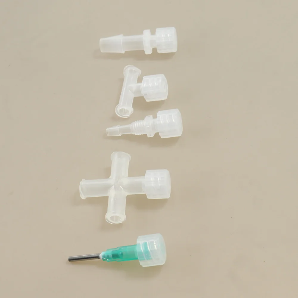Male Luer Lock Plug Air Valve Pipe Dispensing Glue Syringe Barrel Fitting Translucent PP Plastic Connector End Cap Cover Adapter