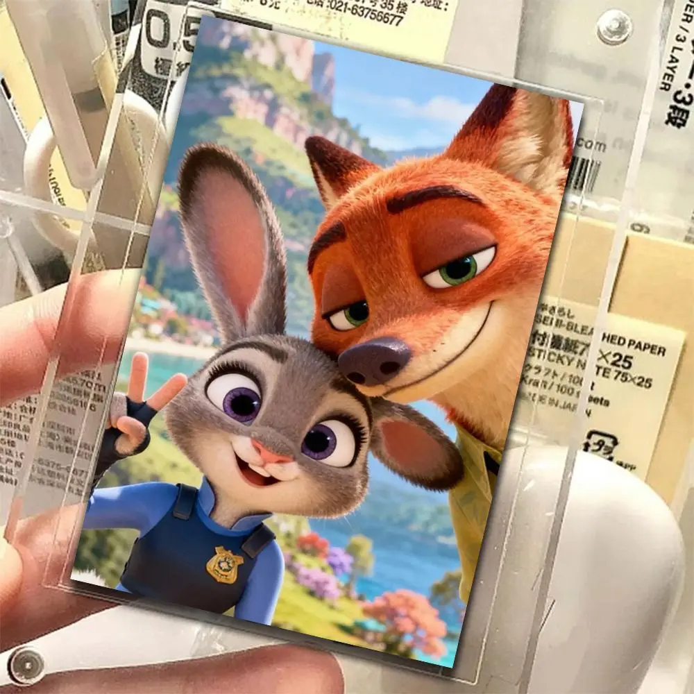 Barang Dagangan Disney Zootopia 2 Judy Hopps Nick Wilde Kartu Anime Kartun Lucu Kreatif Kawaii Kartu Pos Pelajar Hadiah Grosir