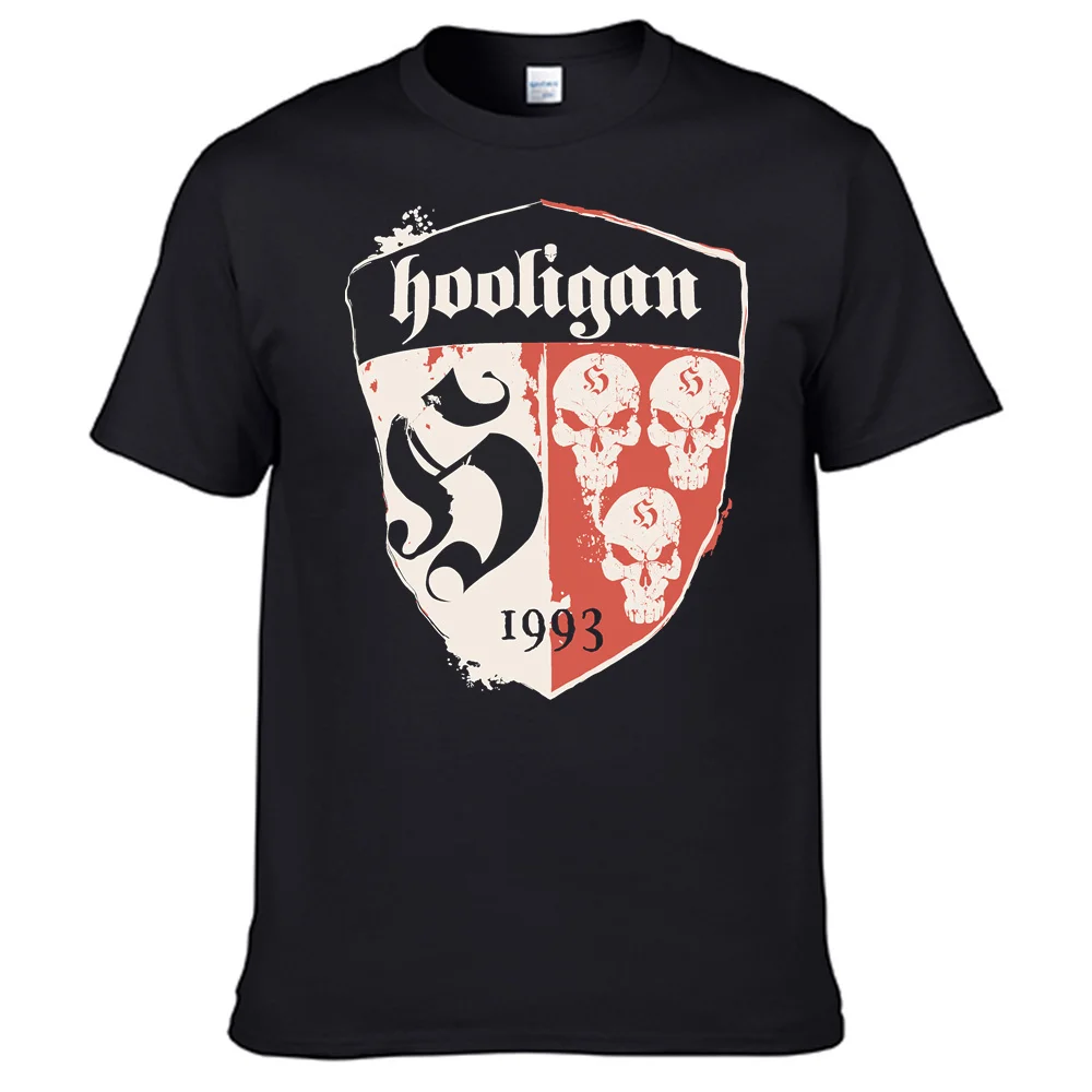 Hooligans T Shirt 100% Cotton Men Shirt Tops