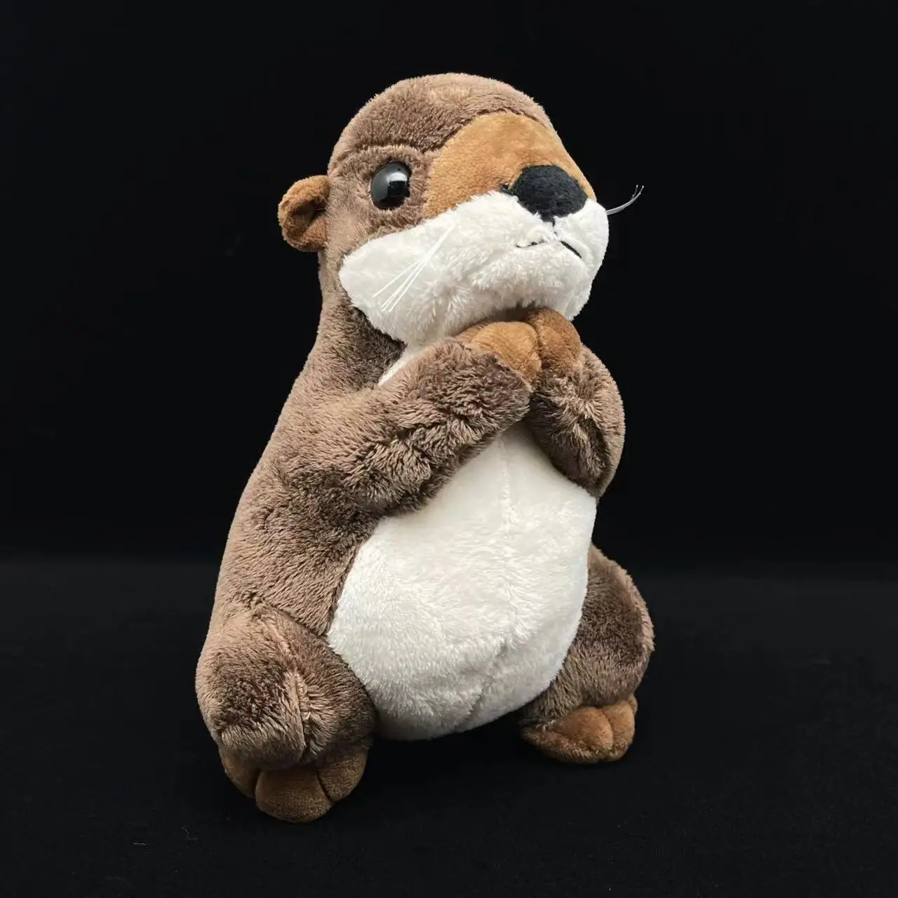 19cm Simulation Lovely Praying Otter Plushies Doll Stuffed Soft Animal Reallife Otter Baby Appease Toys Home Decor for Kids Gift