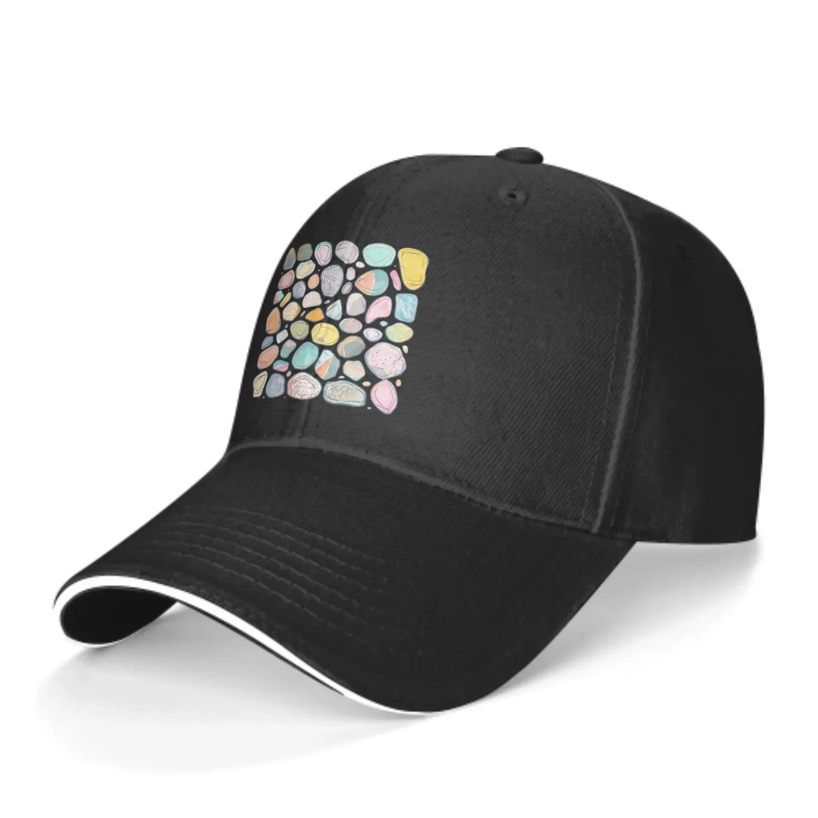 

Colorful Rocks Baseball Cap Sandwich Duck Tongue Hat Spring Summer For Men Women Fashion Daily Sports Outdoor Travel