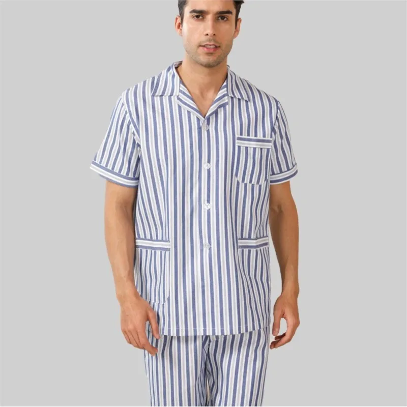 Short sleeve Patient Gowns Unisex Hospital pajama Nursing clothing cotton patient suit Men Women Top pant set patient uniform