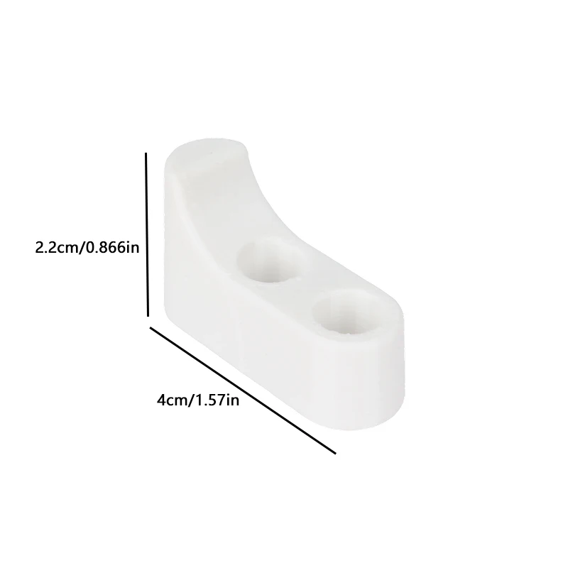 RV Special Anti-Slip Toilet Seat Set 2Pcs White Plastic W/ Screws Anti-Loosening Slippage Proof Camper Motorhome Toilet Parts view 4