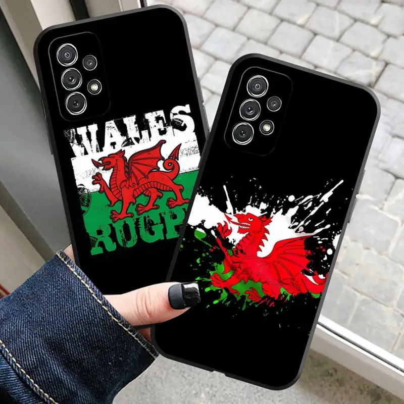 Welsh Flag Phone Case For Samsung S20 Fe Lite S21 S30 Ultra S21Fe S10 S9 E Plus Macia Soft Silicone Cover