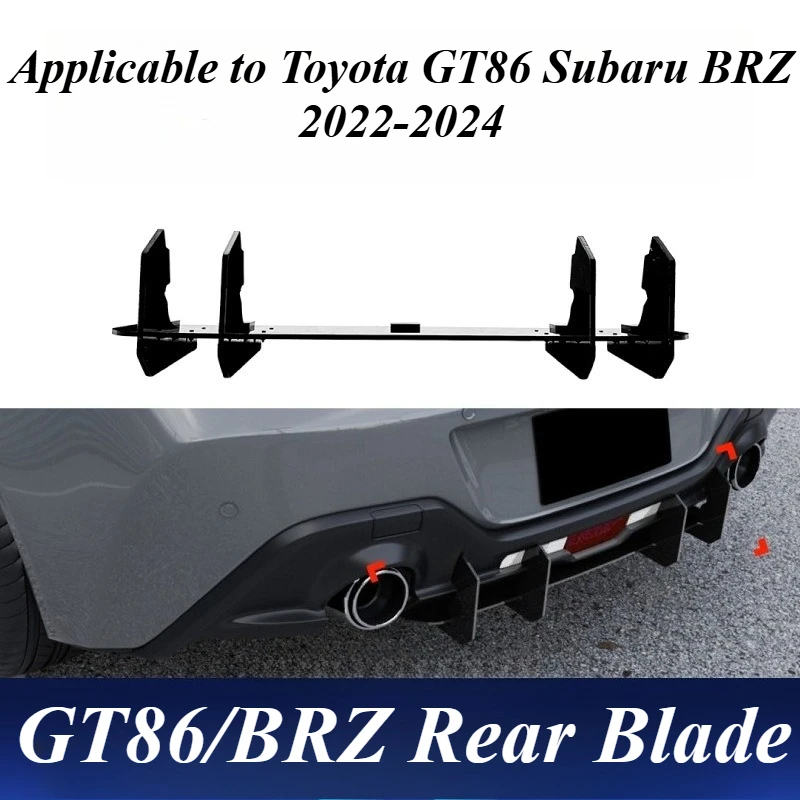 

For Toyota GR86 Subaru BRZ 2022-2024 Rear Bumper Lip Diffuser Rear Lower Valance Spoiler Body Kit Exterior Styling Aero Kit Car