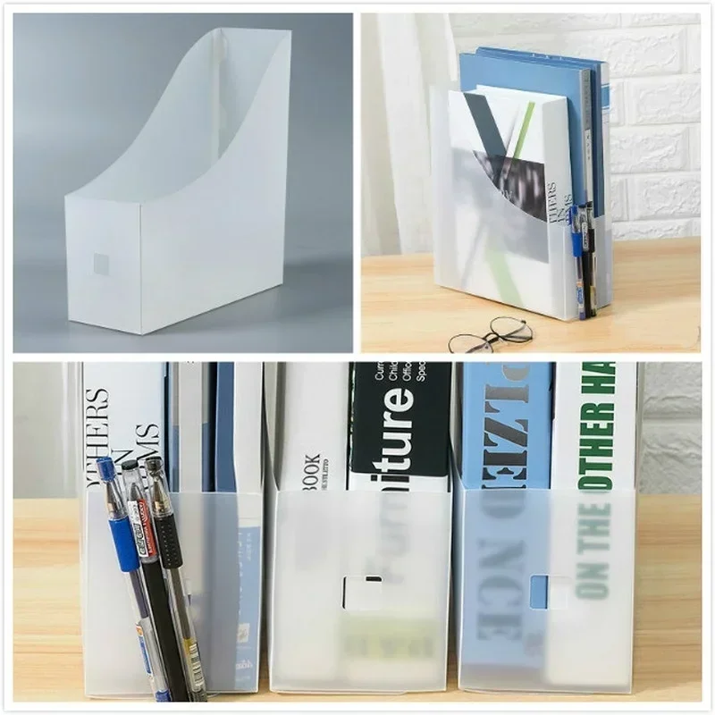 Grande capacidade Document Storage Box, Folding Desktop Organizer, Material de Escritório Multi-funcional, Livros, Lápis, Diversos