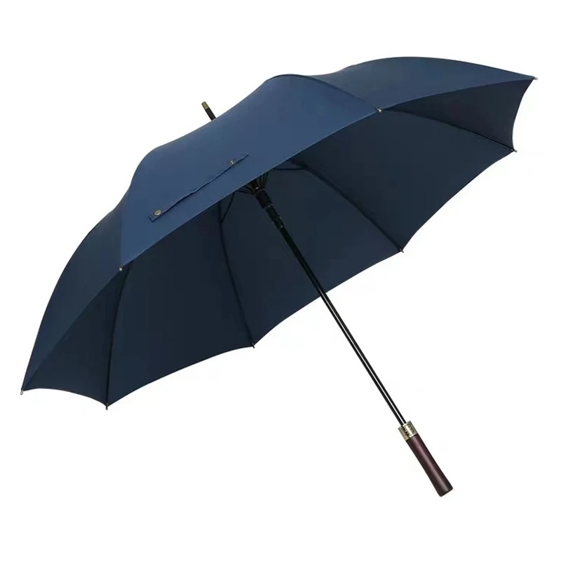 Imagem -05 - Grande Alça Longa Guarda-chuva de Madeira Retro Lidar com Negócios Golfe Guarda-chuva de Luxo Feminino à Prova de Vento uv Guarda-chuvas Ensolarados 8k 132cm