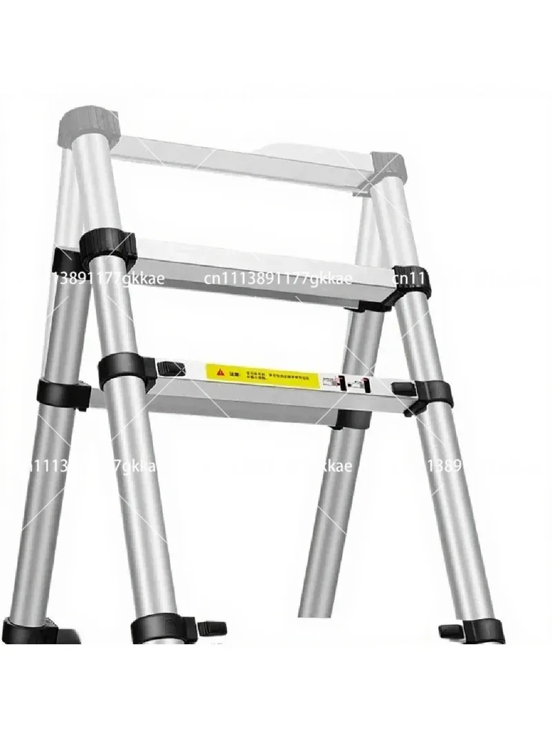 Aluminum Folding Ladder 1.4+1.4M Retractable Multi-Purpose Scaffold Steps for Household Use