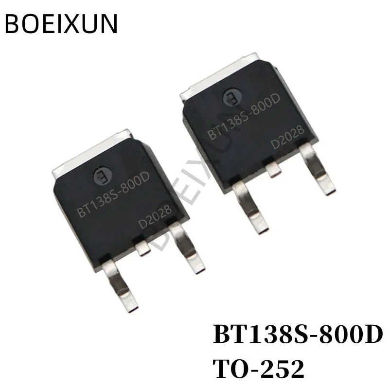 20Pcs BT138S-800D Thyristor TO-252 12A/800V SMD Triac Large Chip