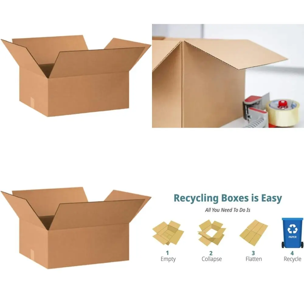 

20 Pack of 20x16x8 Corrugated Cardboard Boxes for Shipping, Packing, and Moving