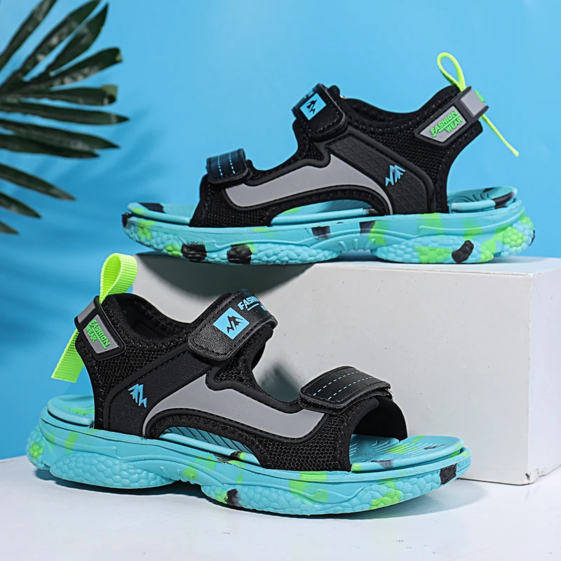 

2022 New Summer Kids Sandals Breathable Boys Sandals Soft Comfortable Children's Shoes Outdoor Beach Kids Lightweight Sandal