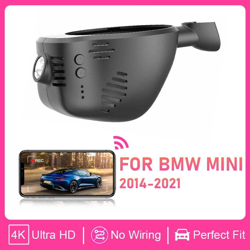 

Dash Cam 4K For BMW MINI Cooper F56 2014-2021,UHD Car DVR Camera with Built-in WiFi, Plug & Play Design,Dashcam for Cooper F56