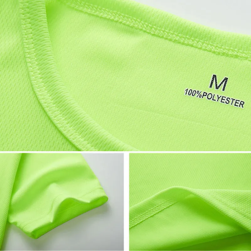 Multicolor Quick Dry Short Sleeve Sport T Shirt Gym Jerseys Fitness Shirt Trainer Running T-Shirt Men\'s Breathable Sportswear