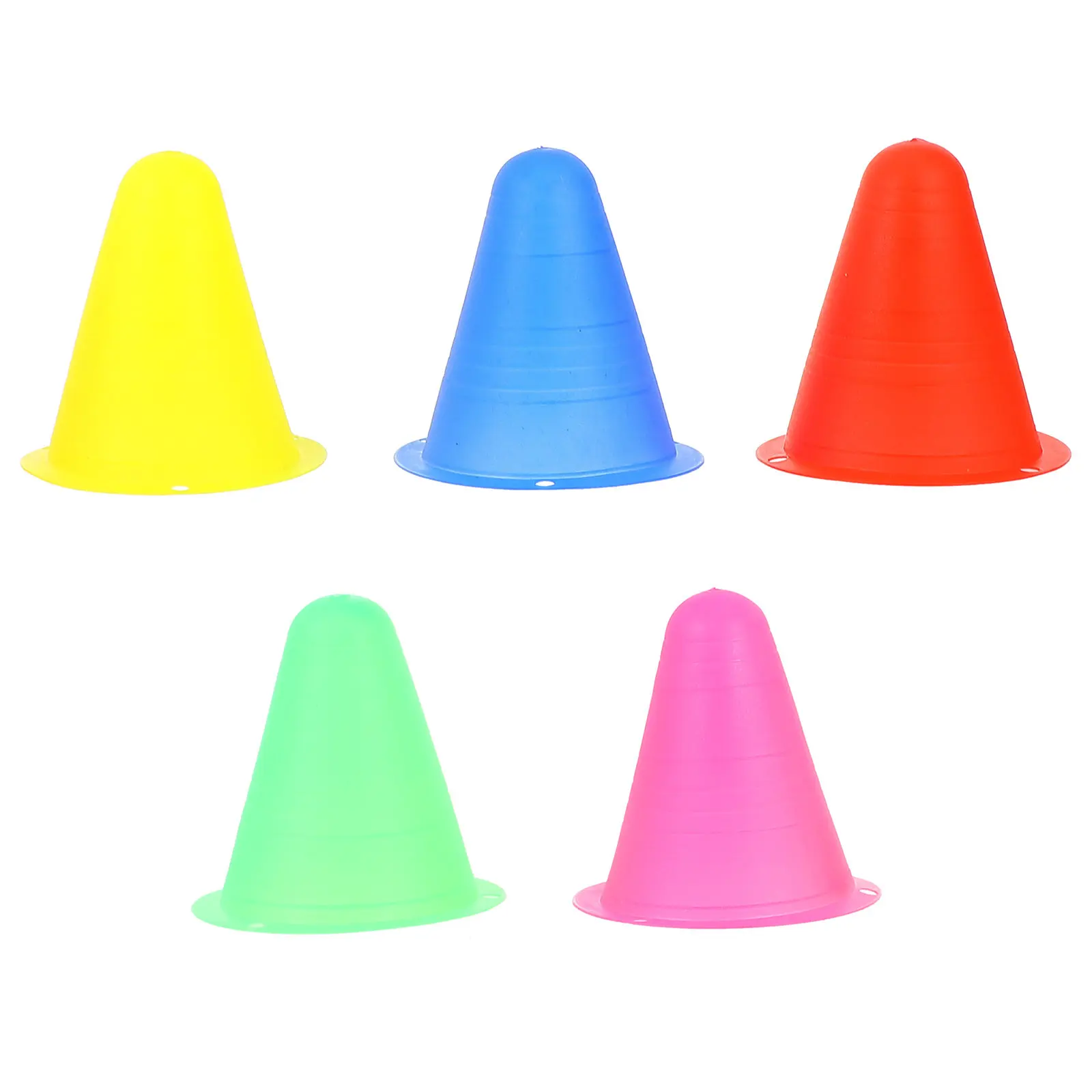 

25Pcs Roller-Skating Obstacle Cones Heavy-Duty Pe Material High-Visibility Anti-Wind Stable Base Portable Training Marker Cup
