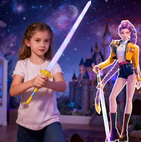 Rumi espada com símbolo roupas demônio caçador roleplay caçadores espada cosplay prop feminino masculino carnaval traje accessoriepresente