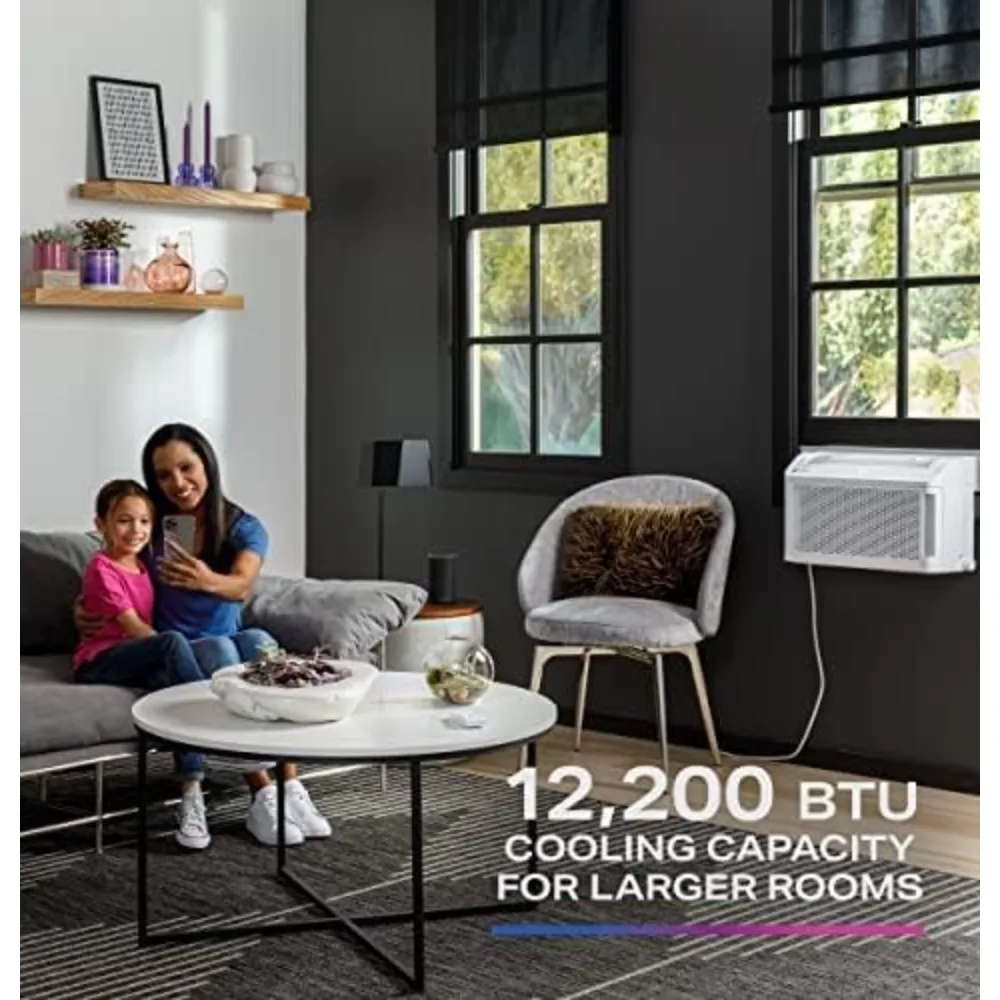 Inverter Window Air Conditioner Unit 12200 BTU Energy Efficient Cooling 550 sq ft Ultra Quiet SMART Home Remote