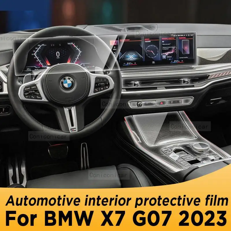 

Для BMW X7 G07 2023 панель коробки передач навигационный экран Автомобильный интерьер аксессуары наклейки против царапин