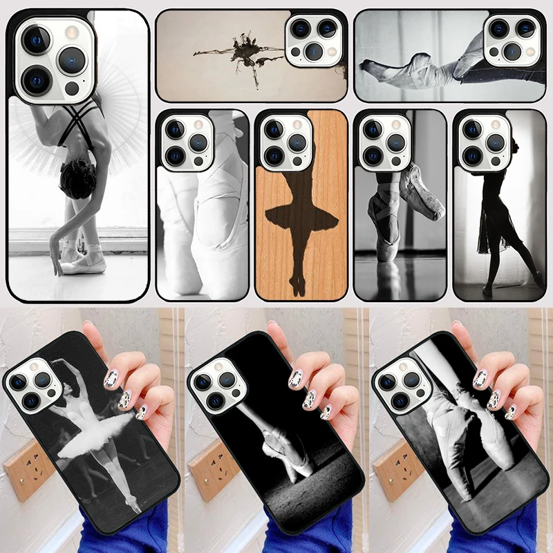 Balletto Ballerina Dancer Scarpe Phone Case Cover for iPhone 16 15 SE2020 14 13 11 12 Pro Max mini XS XR X PlusS Fundas Coque