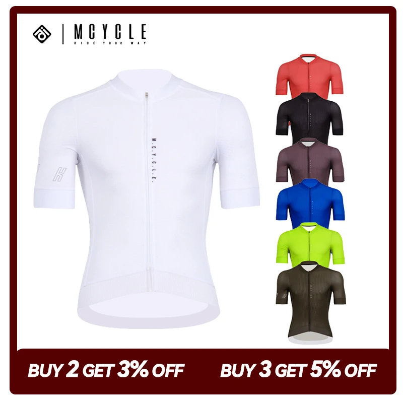 Mcycle Seamless Cycling Wear Clothing Wholesale Bicycle Jersey Mountain Biking Shirts Short Sleeve MTB Men\'s Cycling Jersey