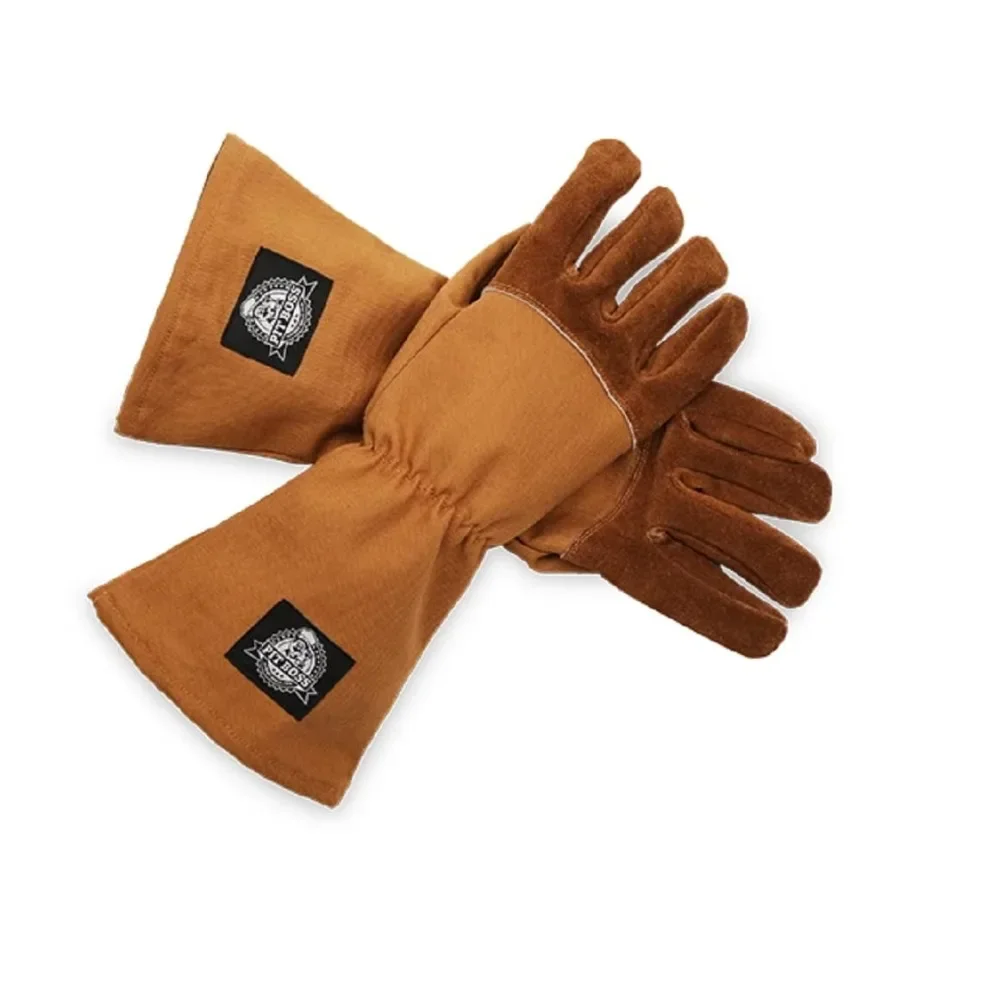 

Heavy duty heat resistant barbecue gloves for safe grilling
