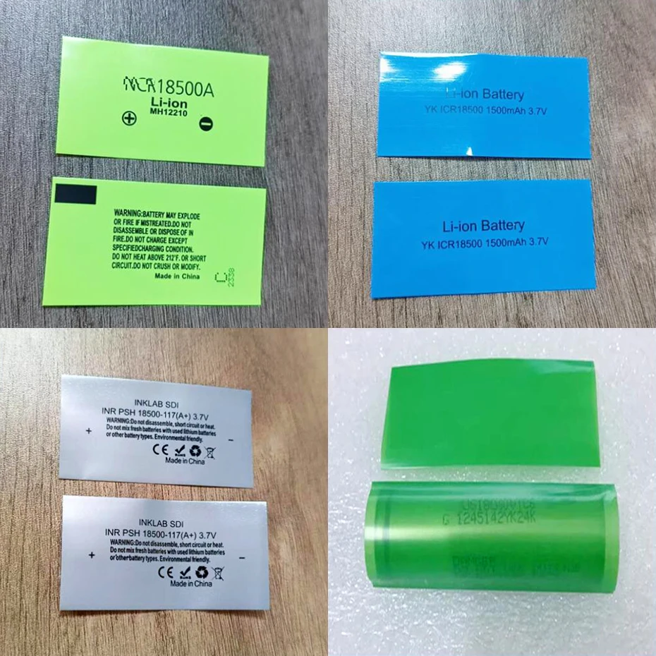 18500 lithium battery shrink skin PVC heat shrinkable sleeve battery insulation packaging film packaging skin shrink film