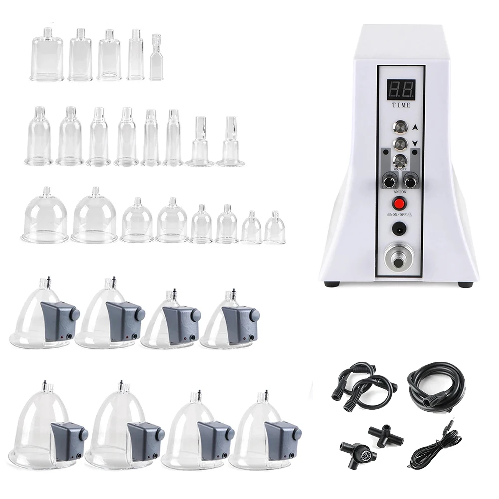 35 Cups Elektrische Vacuümtherapie Machine Billen Lifting Billen- en Borstvergroting Pompen Therapie Cupping Massager Salon & Thuisgebruik