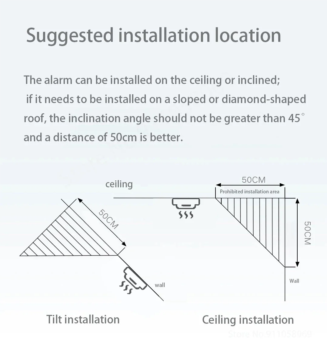 ONENUO Tuya WiFi Smoke Detector Photoelectric Sensor Fire Alarm Home Kitchen Security System Work With Smart Life APP