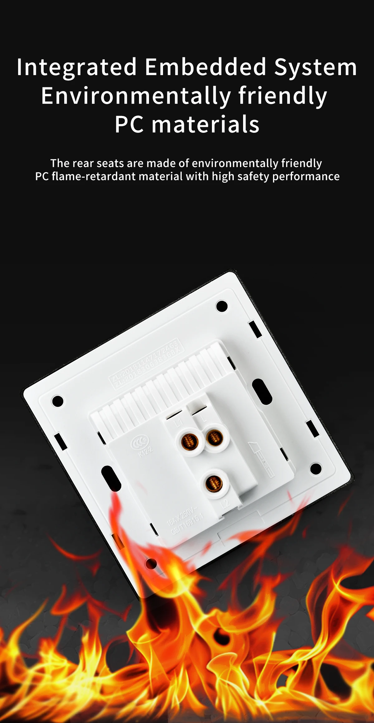 Botão chave de piano interruptor de luz padrão tomada bidirecional plugue USB UE/Reino Unido painel de vidro preto interruptor de parede luz LED UE Reino Unido 16A soc