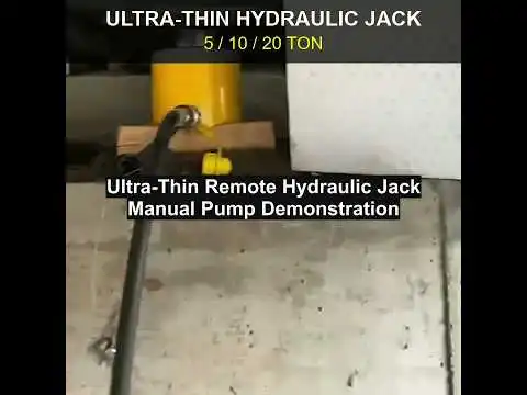 Ultra-Thin Hydraulic Jack, 5/10/20 Ton Low Profile Hydraulic Cylinder, 7-11 mm Short Stroke