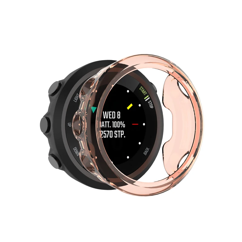 ฝาครอบกันกระแทกซิลิโคน TPU อุปกรณ์เสริมสำหรับสมาร์ทวอท์ช Garmin Forerunner 45 S/45สมาร์ทวอท์ชเคสหน้าจอผิวด้านนอก