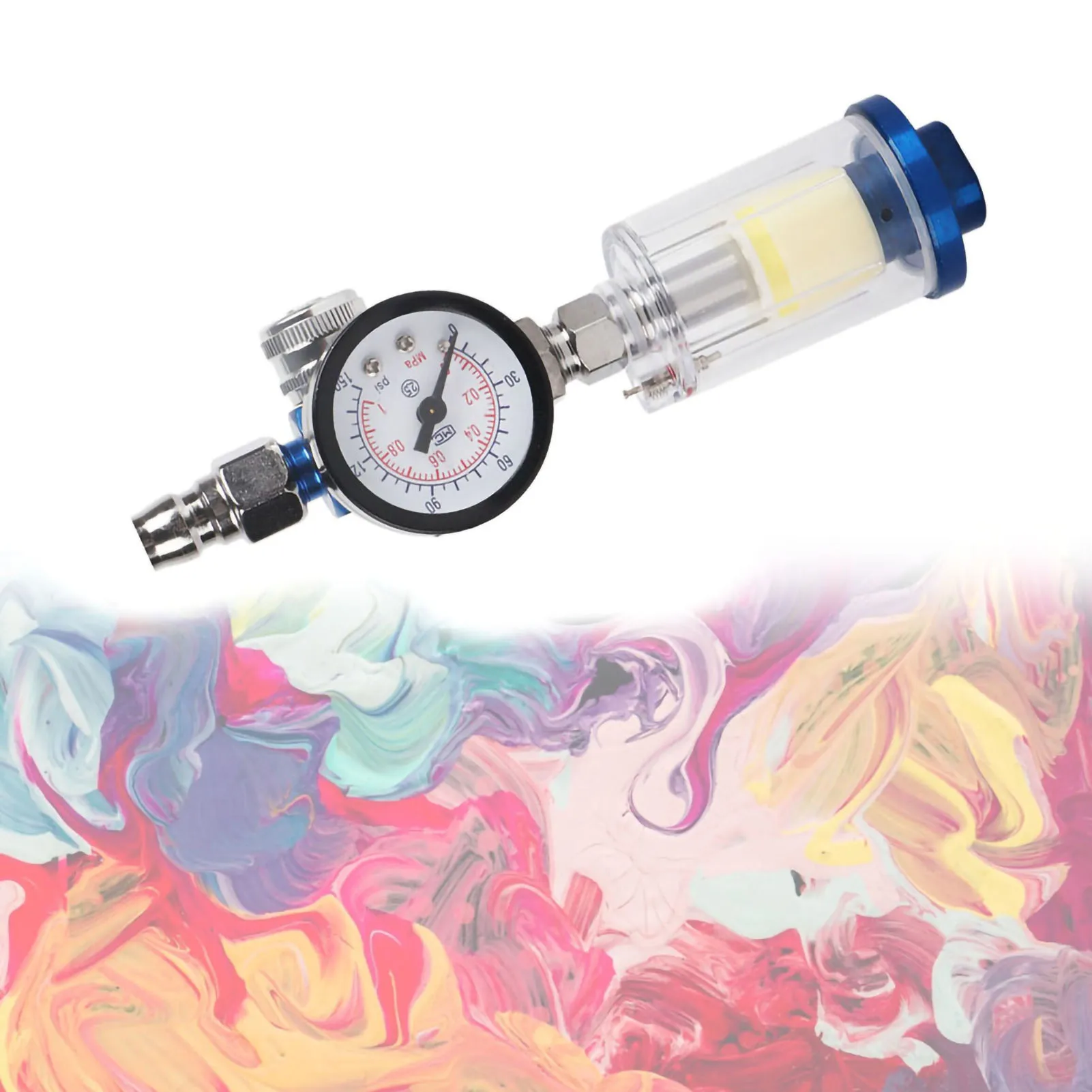 

1/4 дюйма регулятор воздуха манометр масловодоотделитель фильтр инструмент для распылительного окраски пистолет регулятор воздуха масляный водоотделитель