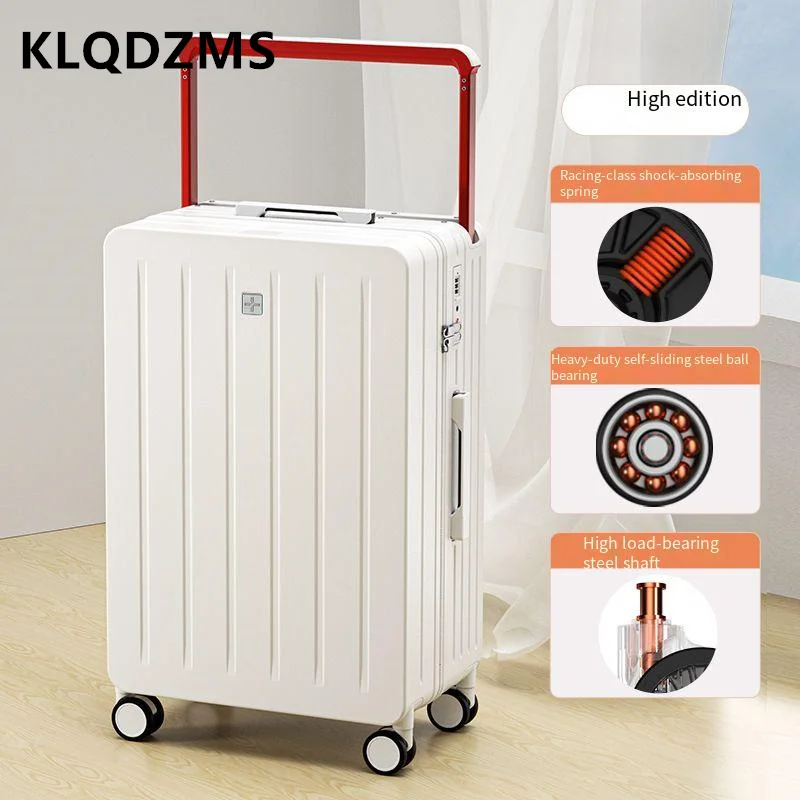 KLQDZMS caja de equipaje de cabina, Maleta de viaje multifuncional con contraseña de gran capacidad, 20 pulgadas, 24, 26 y 28 pulgadas