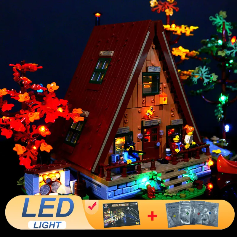

LED Light Kit For LEGO Ideas A-Frame Cabin 21338 Lamp DIY Christmas Gift (Not Include Building Blocks Bricks Kits Sets Model)