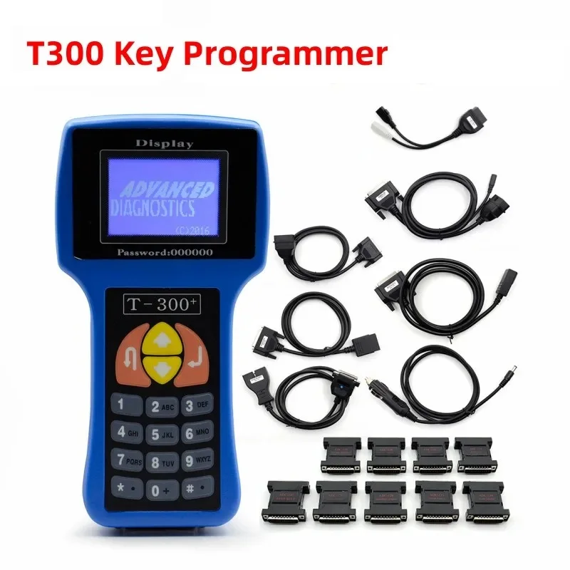 Programador de llaves T300 T300 Auto V23.9 fabricante de llaves de coche programador de código T300 azul/negro inglés/español